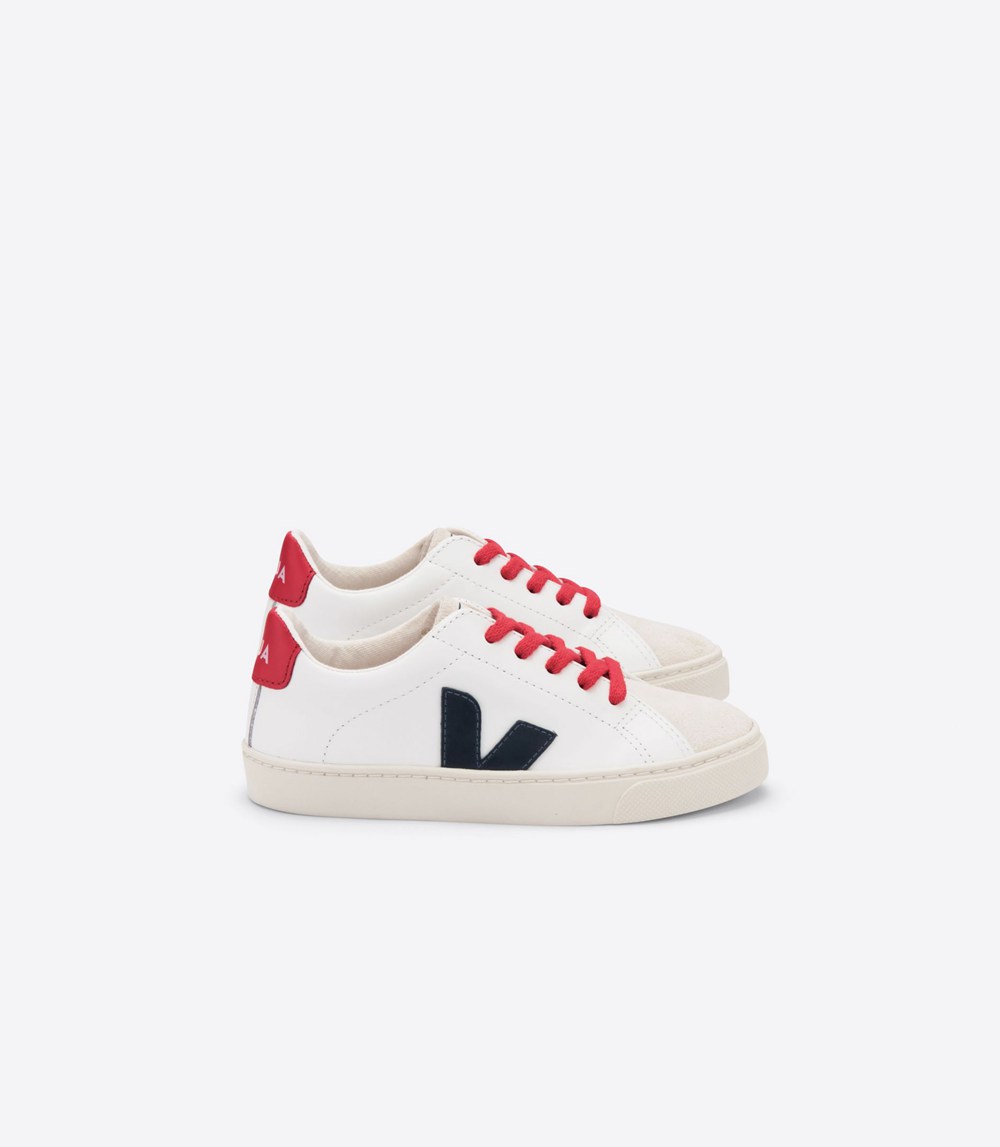 Tenis Veja Niños - Esplar Cuero - Blancos - 126TQCDIA